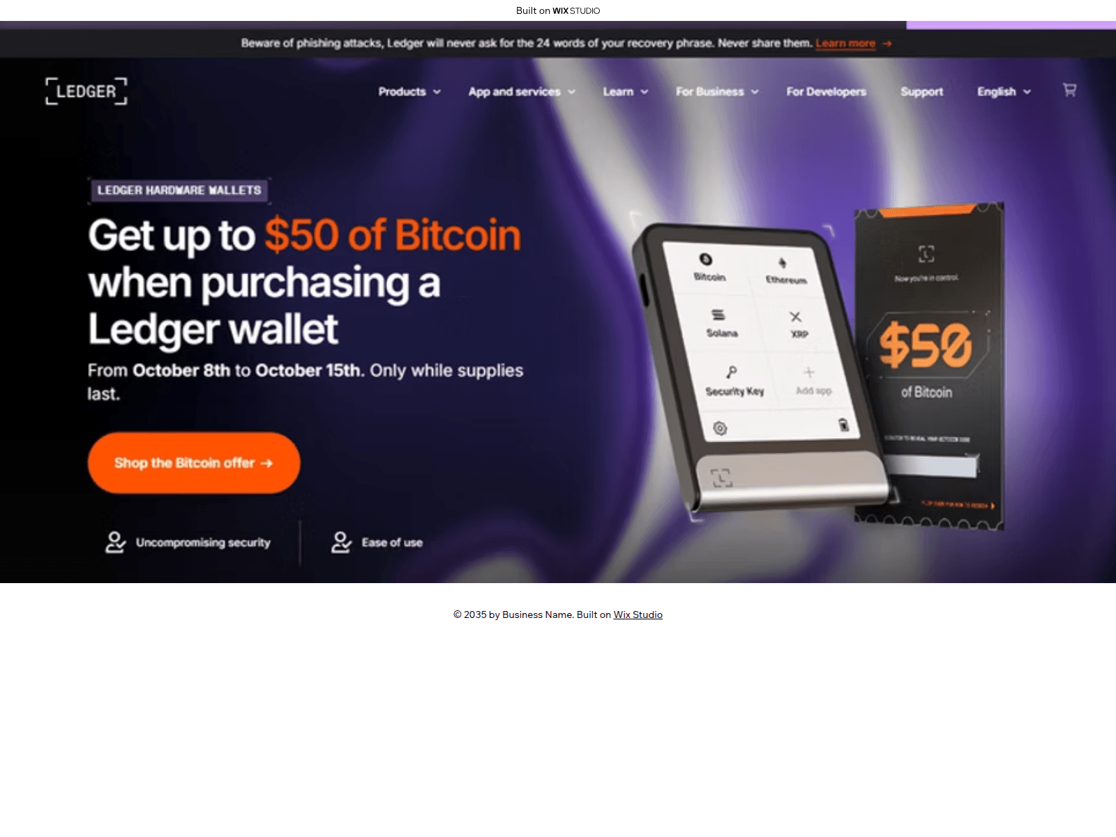 Screenshot of desktop-openlive.wixstudio.com