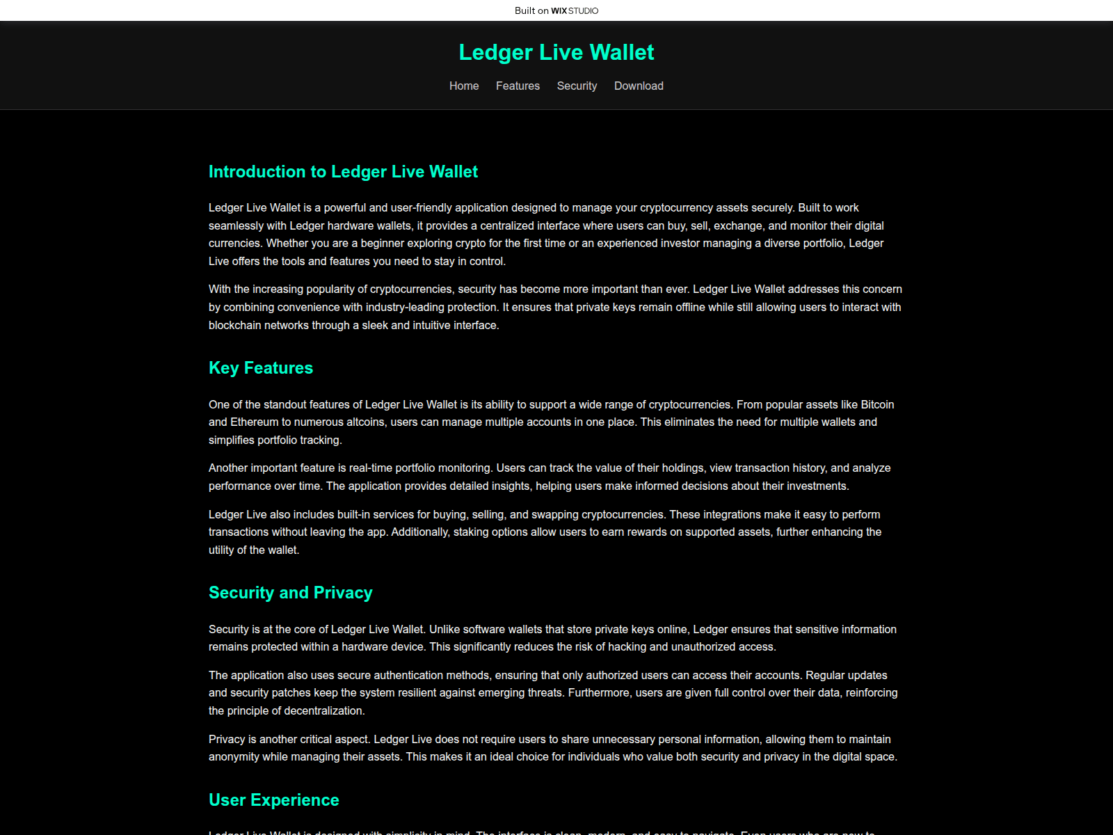 Screenshot of private-applive.wixstudio.com
