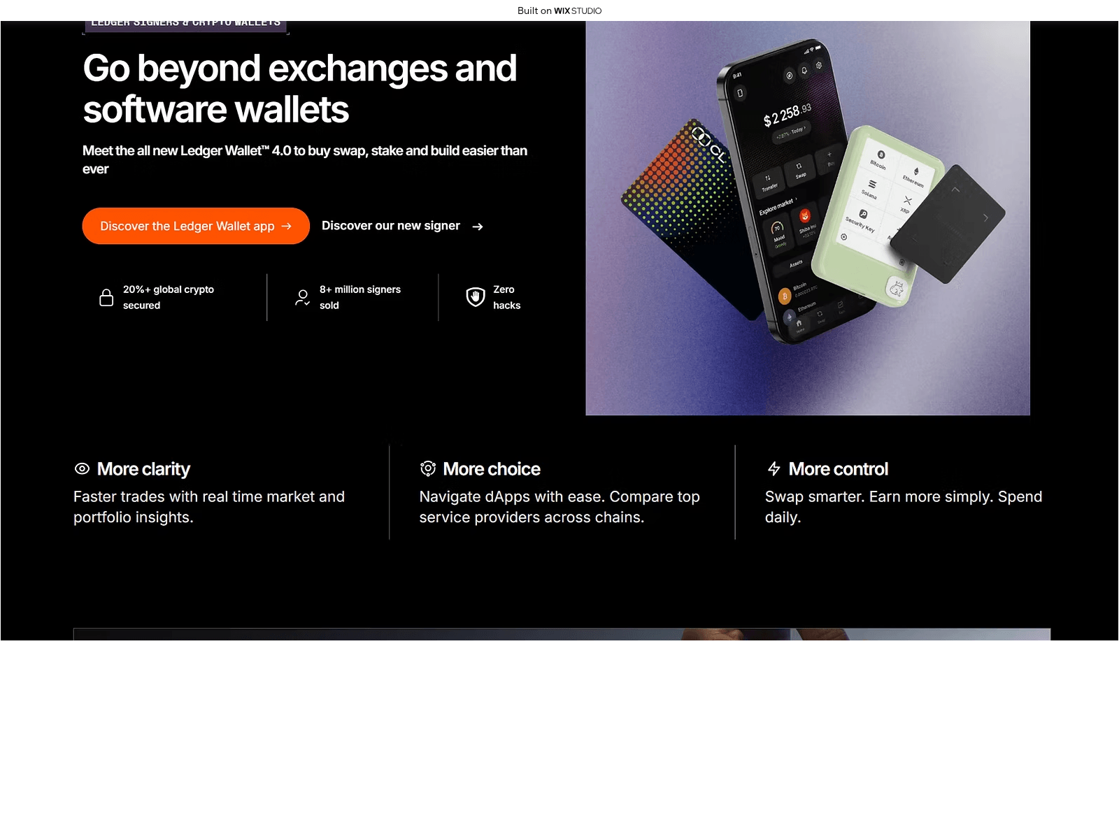 Screenshot of startapps-ledgarx.wixstudio.com