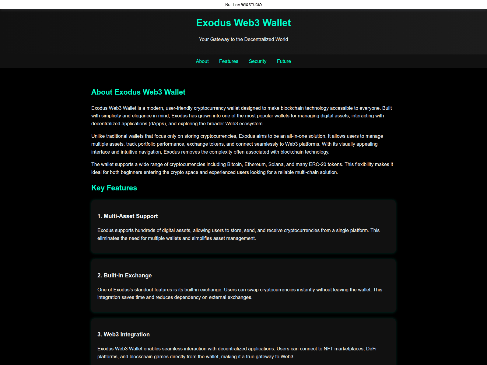 Screenshot of exudosweb-browser.wixstudio.com