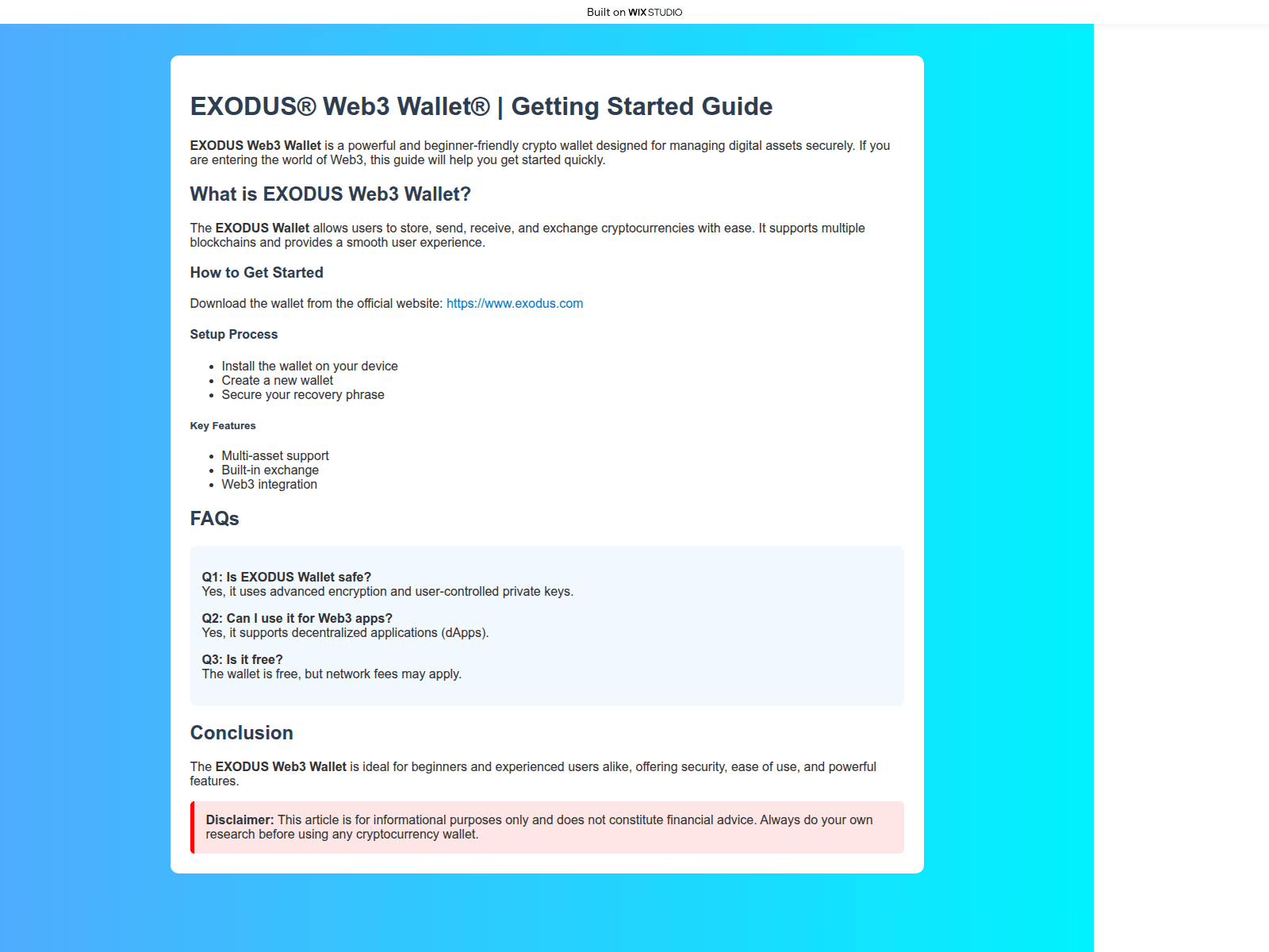 Screenshot of user-exu-duess.wixstudio.com