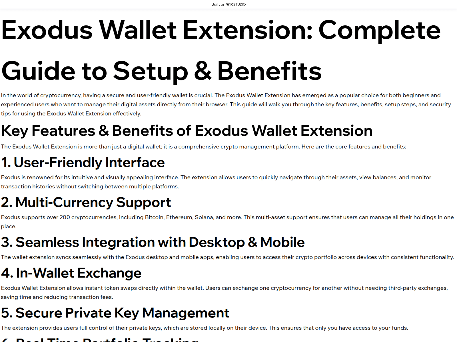 Screenshot of ex-odus.wixstudio.com