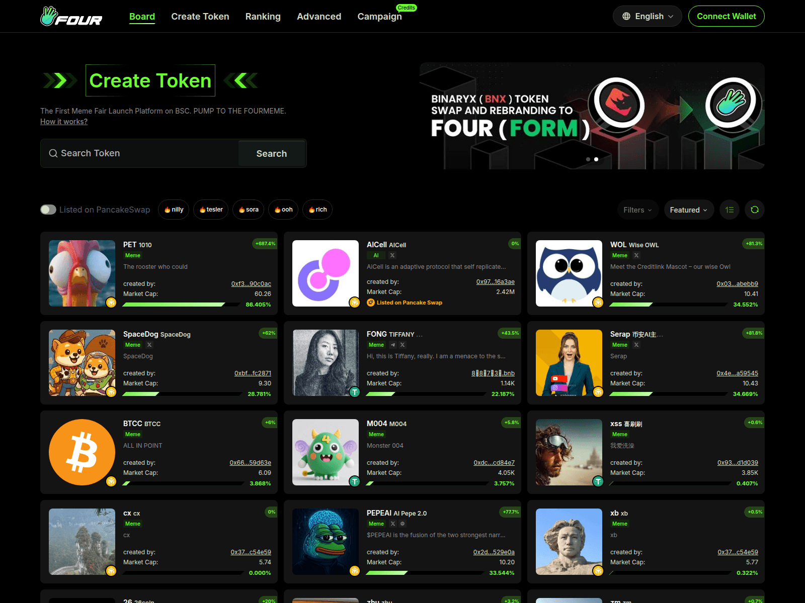 Screenshot of four-meme.co