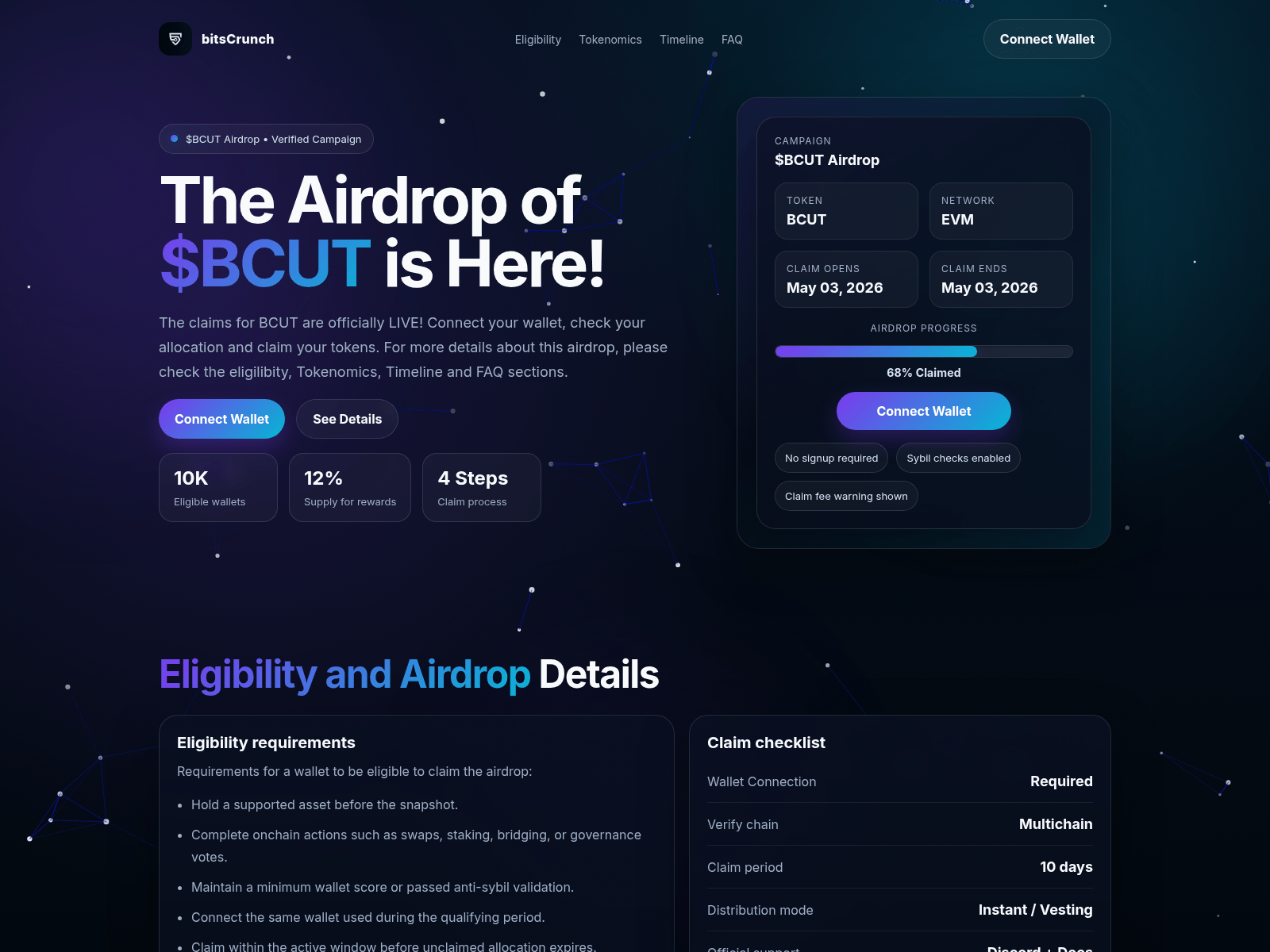 Screenshot of bitcrunchs.live