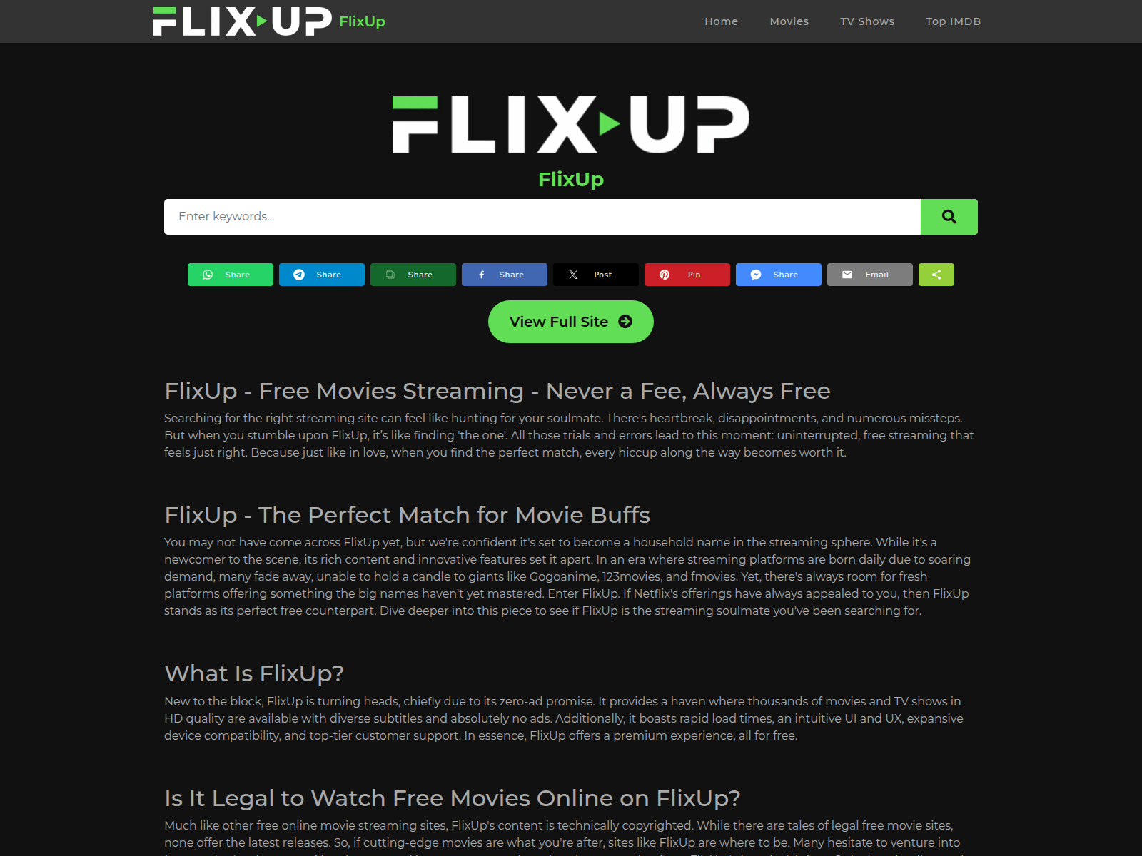 Screenshot of flixup-to.cyou