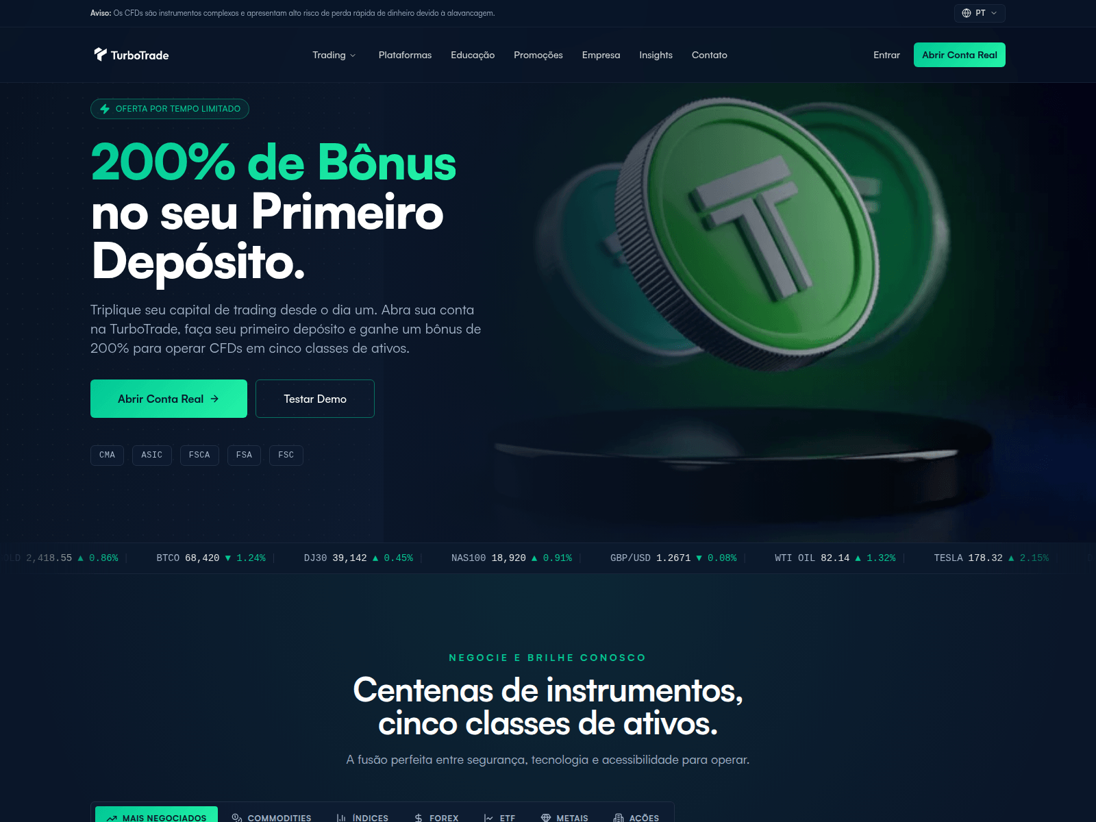 Screenshot of turbotradebr.com