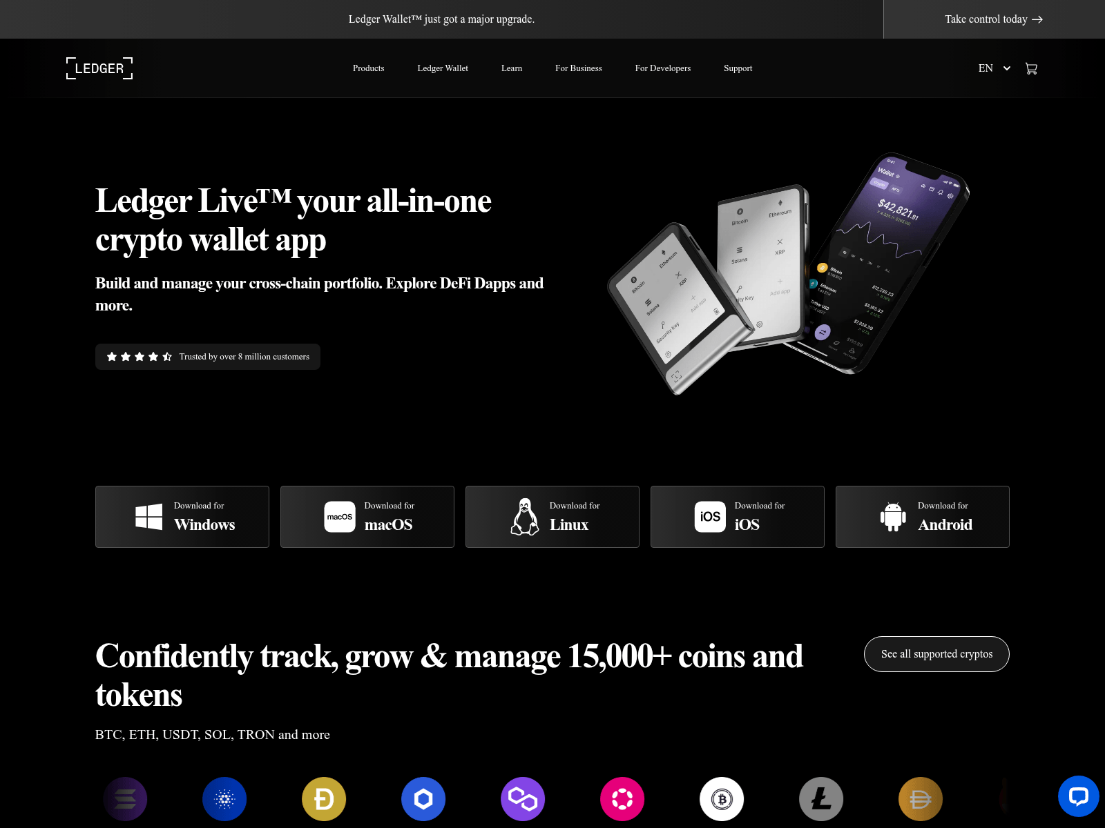 Screenshot of ledgerdesktops.live