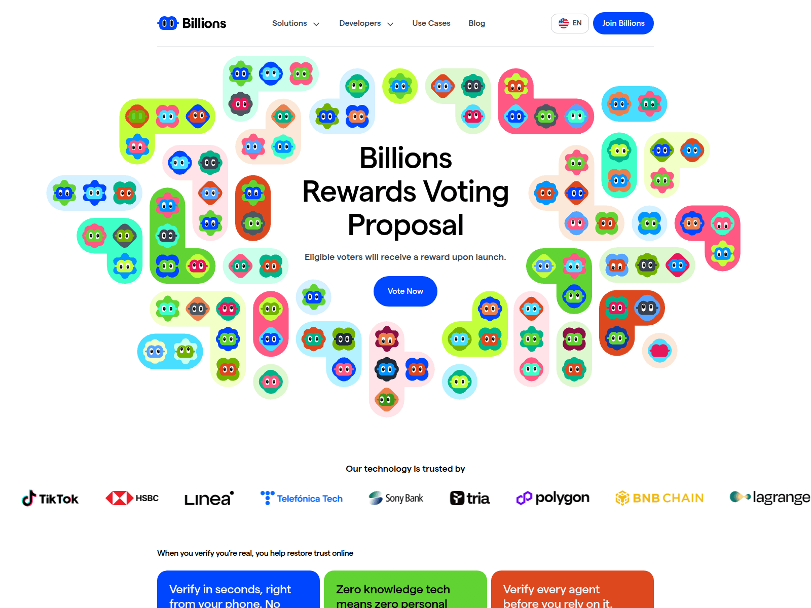 Screenshot of tge-billions.com