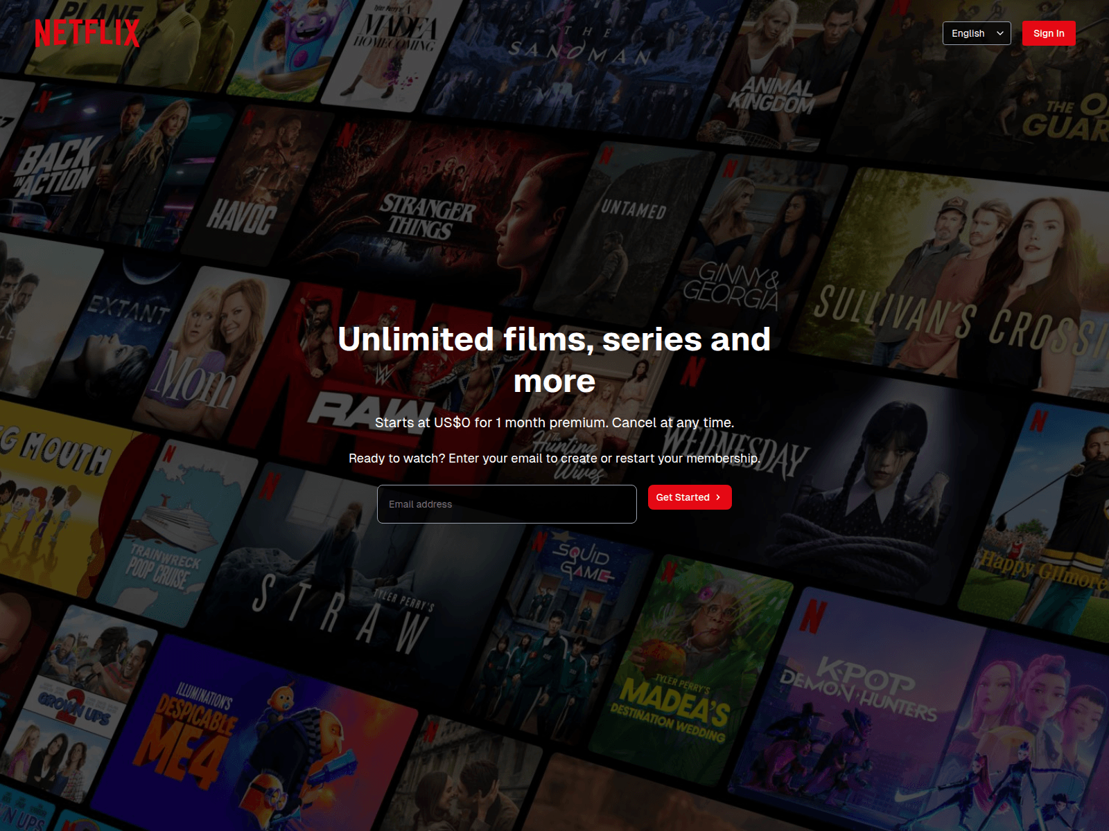 Screenshot of free-netflix-plan.one