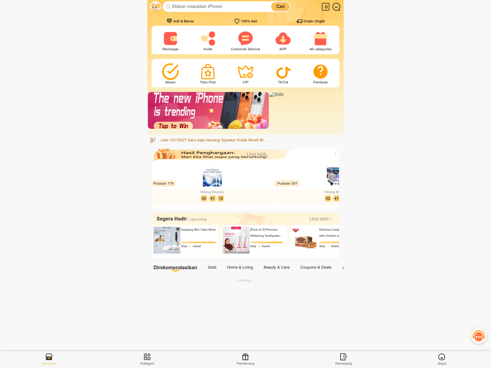 Screenshot of luckdrop.cc