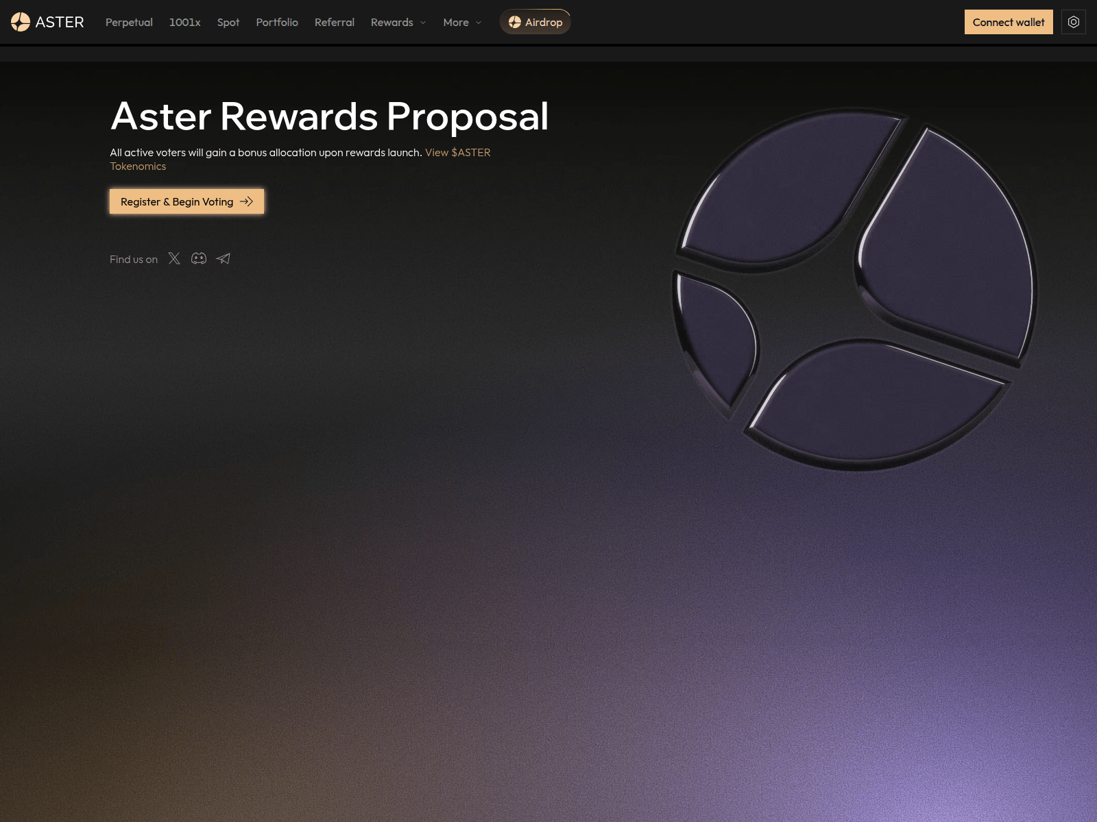 Screenshot of vote-aster.app