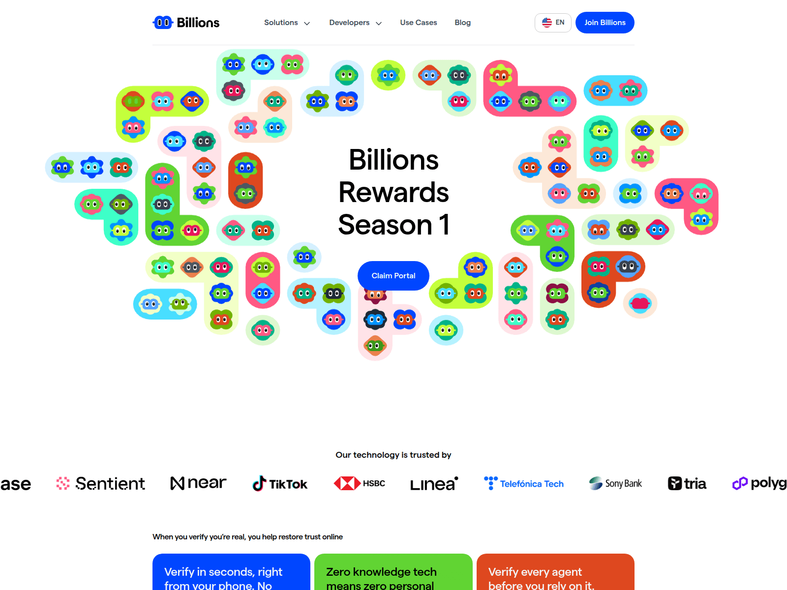 Screenshot of bilions-network.app