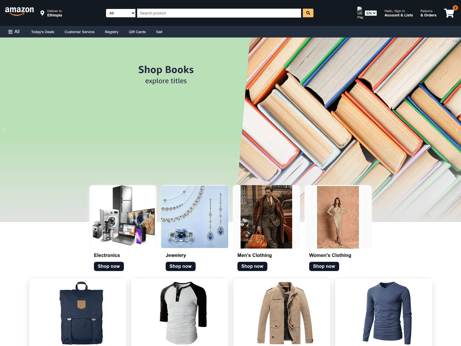 Screenshot of amazon-clone-hanna2025.netlify.app