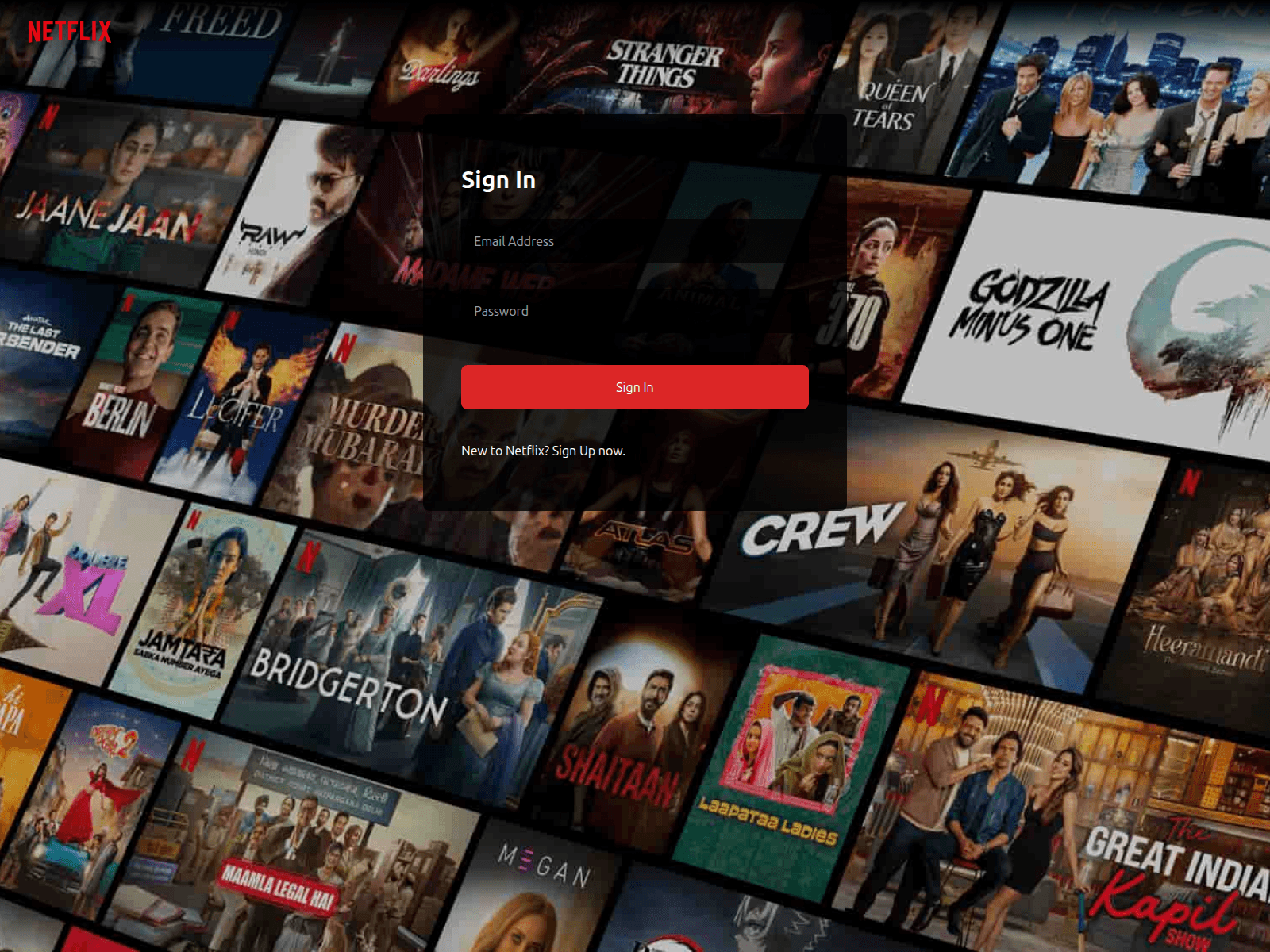 Screenshot of netflix-five-wine.vercel.app