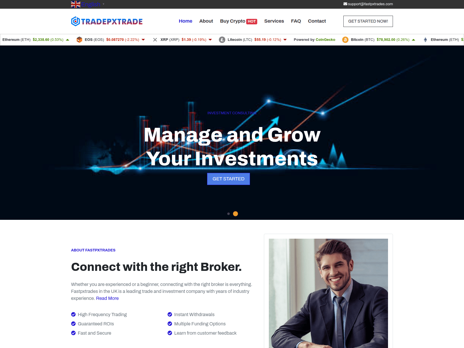 Screenshot of fastpxtrades.com.eptub.com