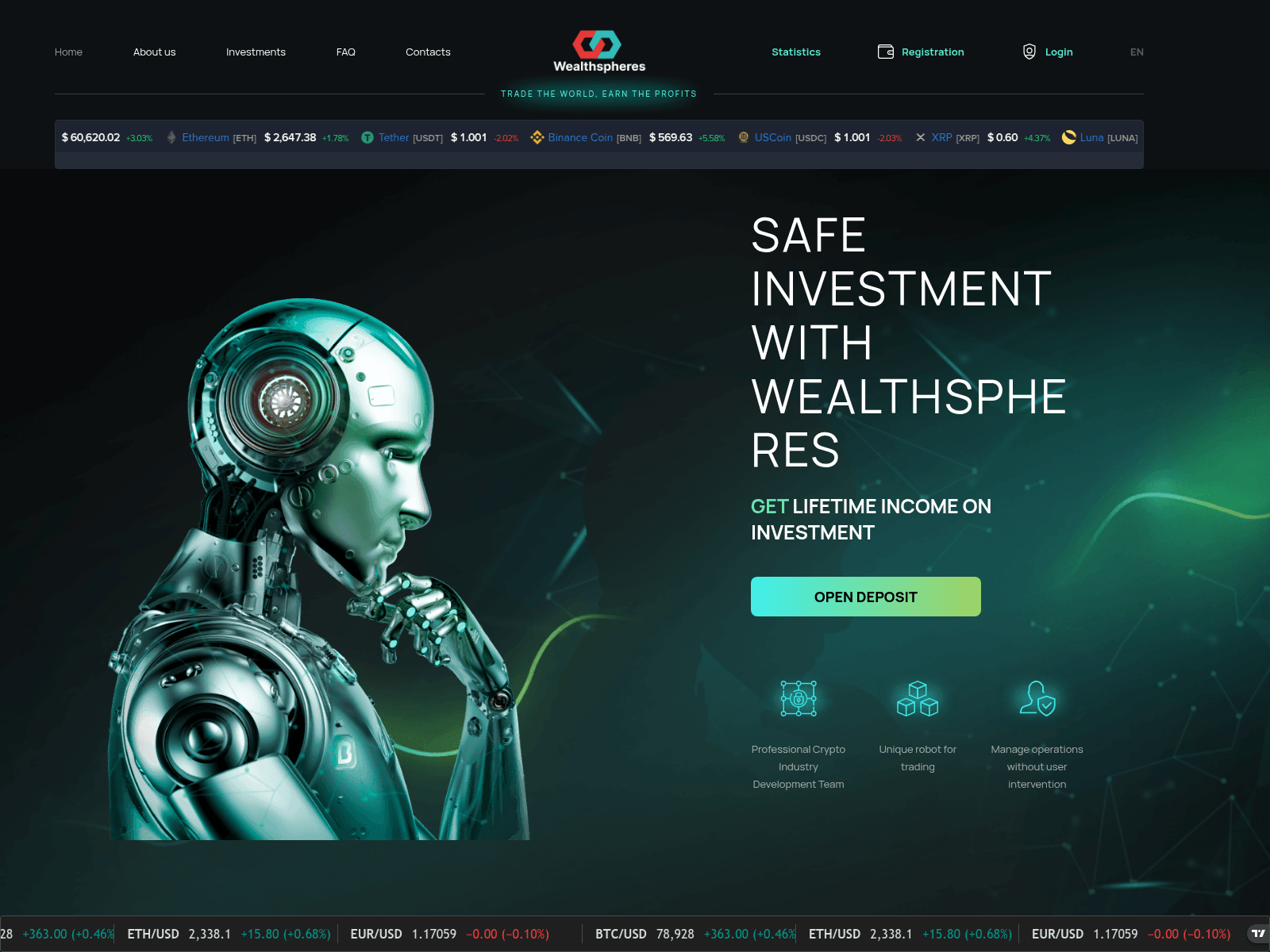 Screenshot of wealthspheres.org