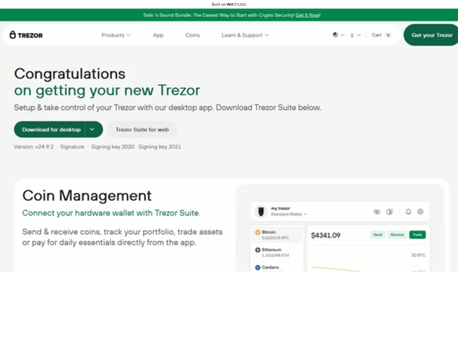Screenshot of suitesapp-trzor.wixstudio.com