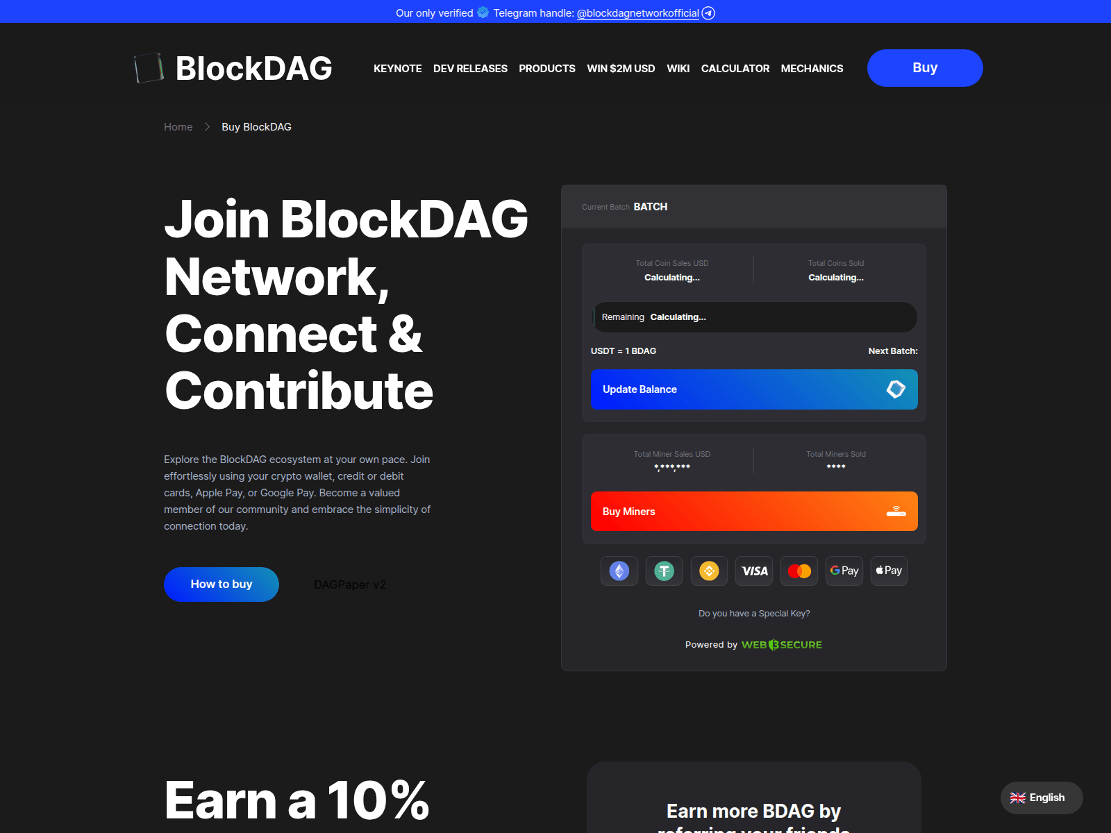 Screenshot of purchase2-blockdag.pages.dev