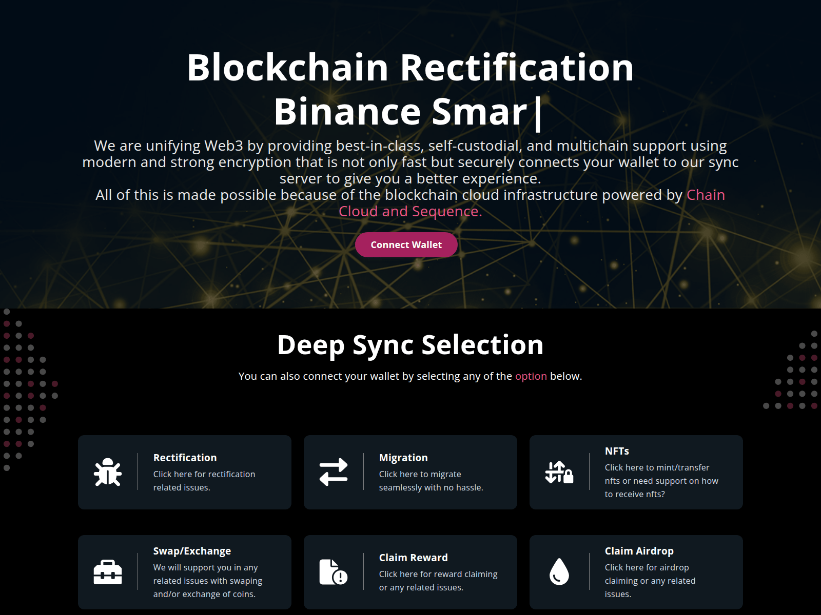 Screenshot of webchainfix.pages.dev
