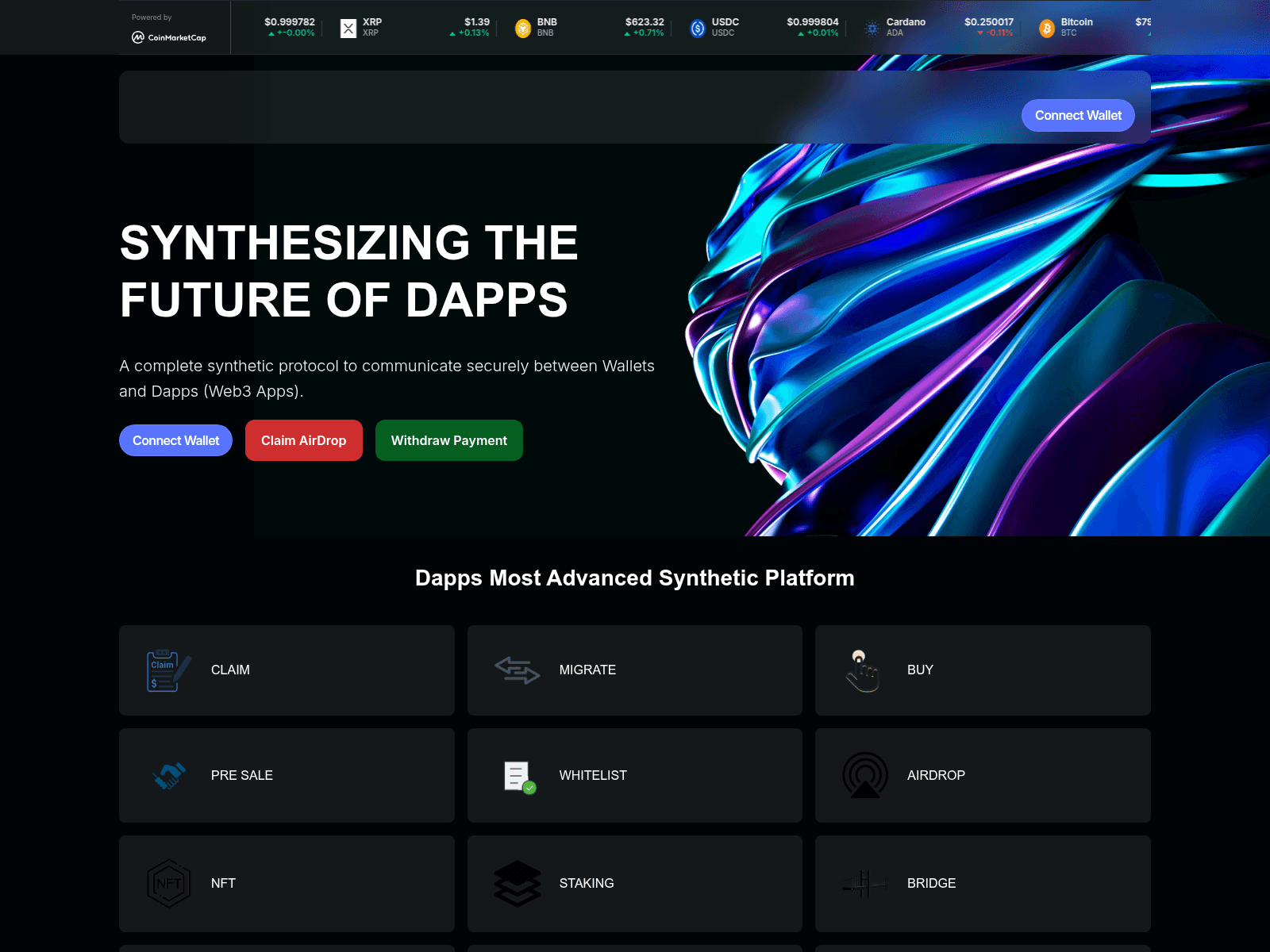 Screenshot of www.blocdeck.com