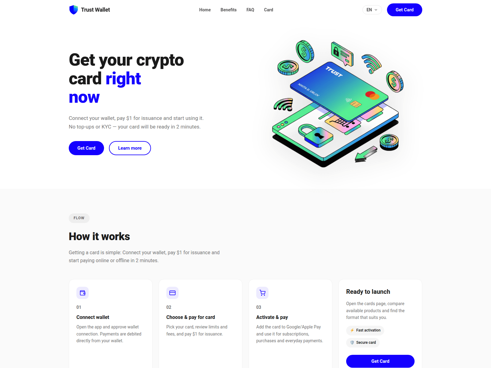 Screenshot of card-wallet.online