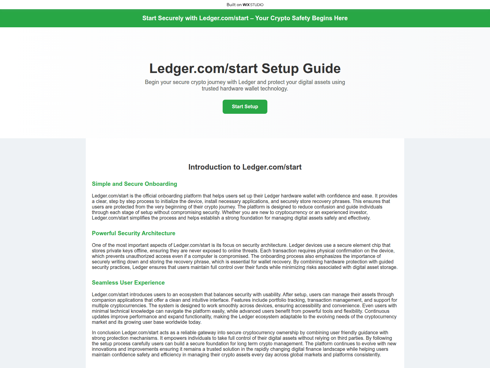 Screenshot of intro-startsapp.wixstudio.com