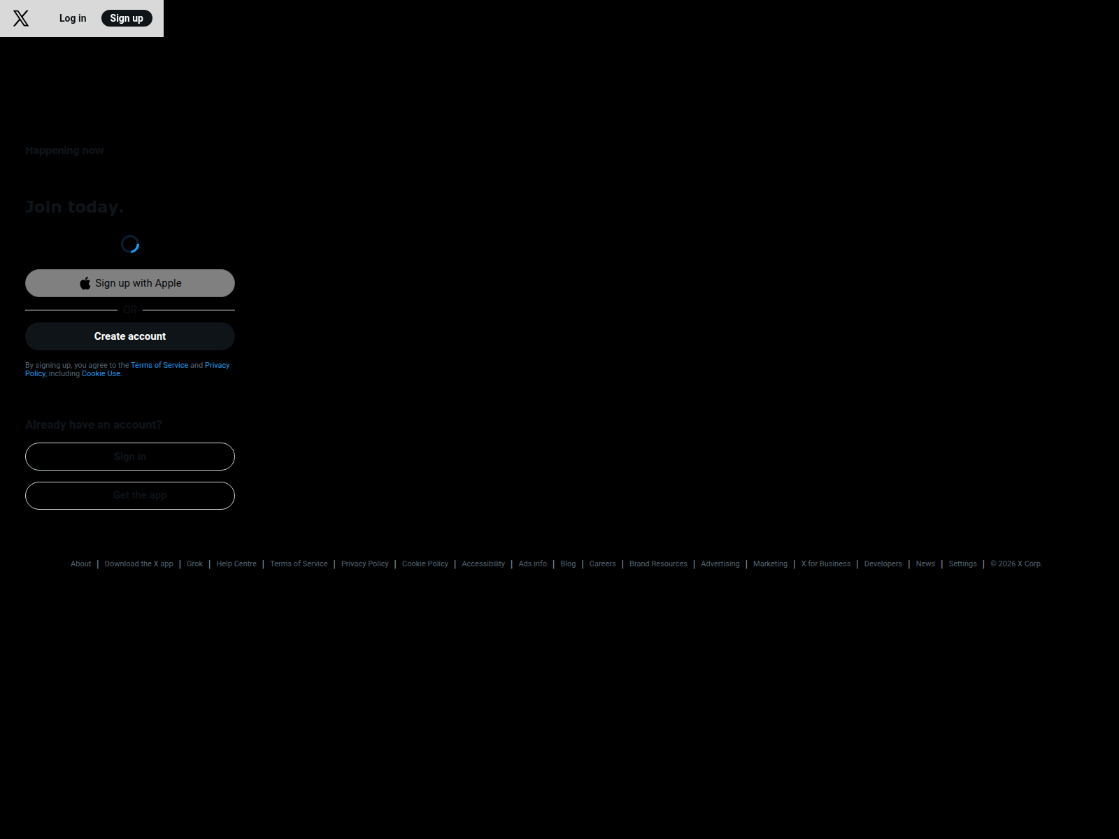 Screenshot of tradexyz.date