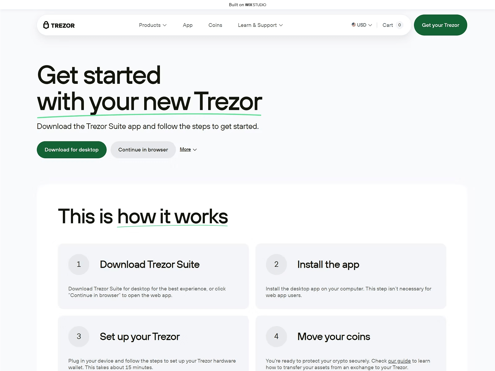 Screenshot of started-us-bridge.wixstudio.com