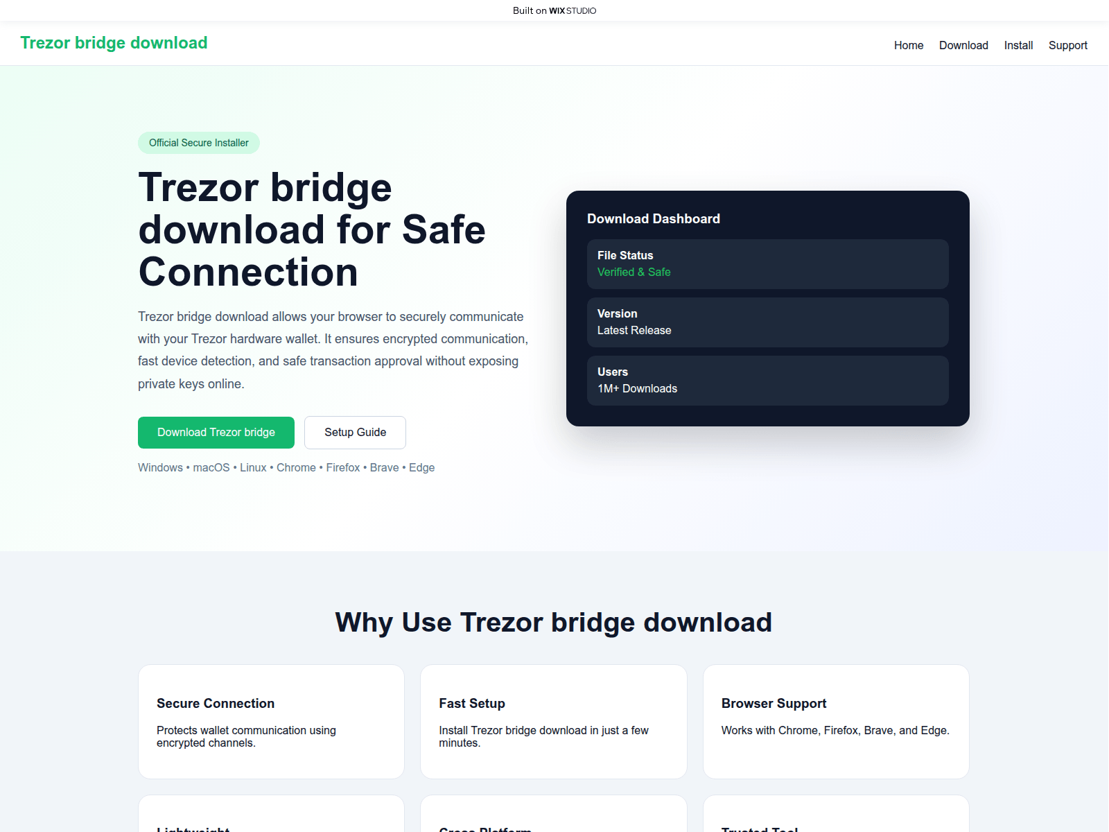 Screenshot of home-bridge-us.wixstudio.com