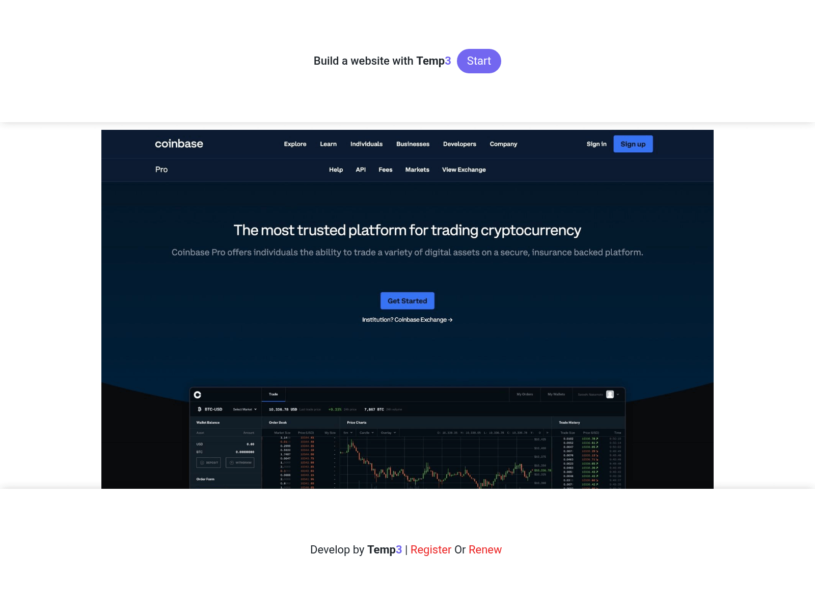 Screenshot of auth-coinbse-sso.tem3.io