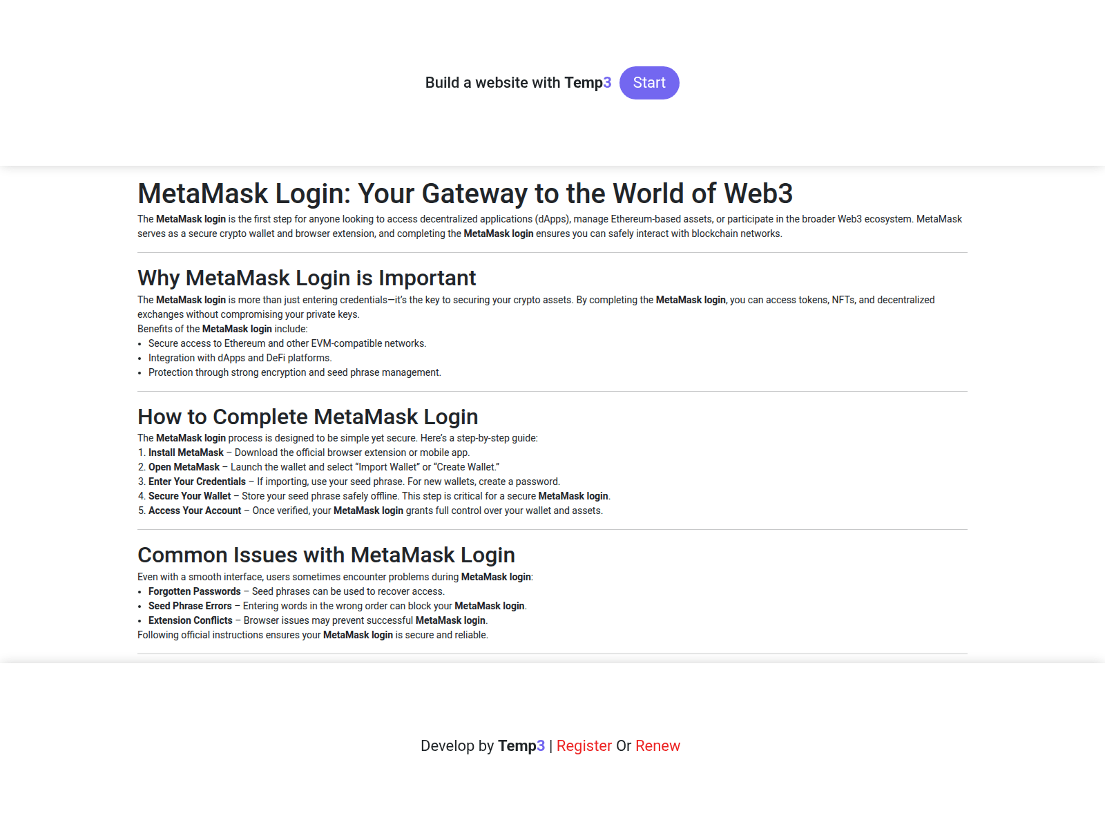Screenshot of secure-metamask-io.tem3.io