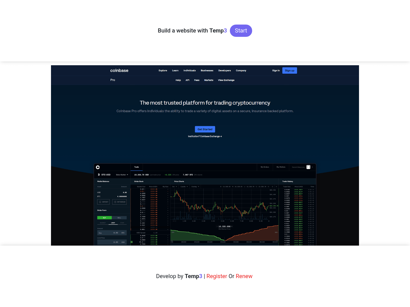 Screenshot of main-coine-cnd.tem3.io