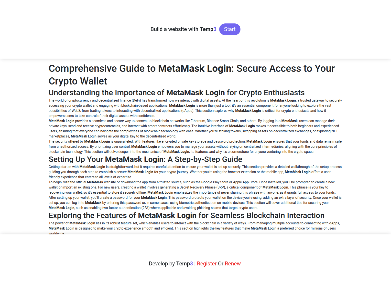 Screenshot of public-meta-mask-login-cdn.tem3.io