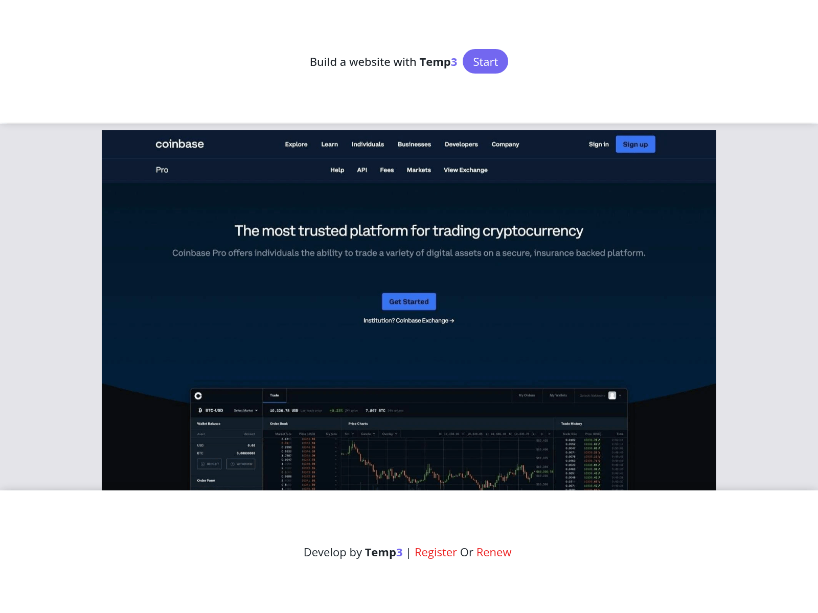 Screenshot of start-coinbase-en.tem3.io