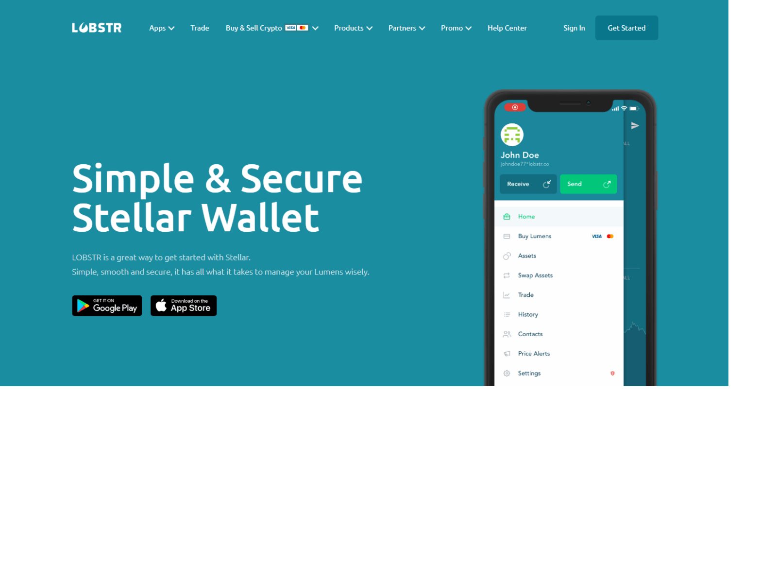 Screenshot of lobstrh-wallets.webflow.io