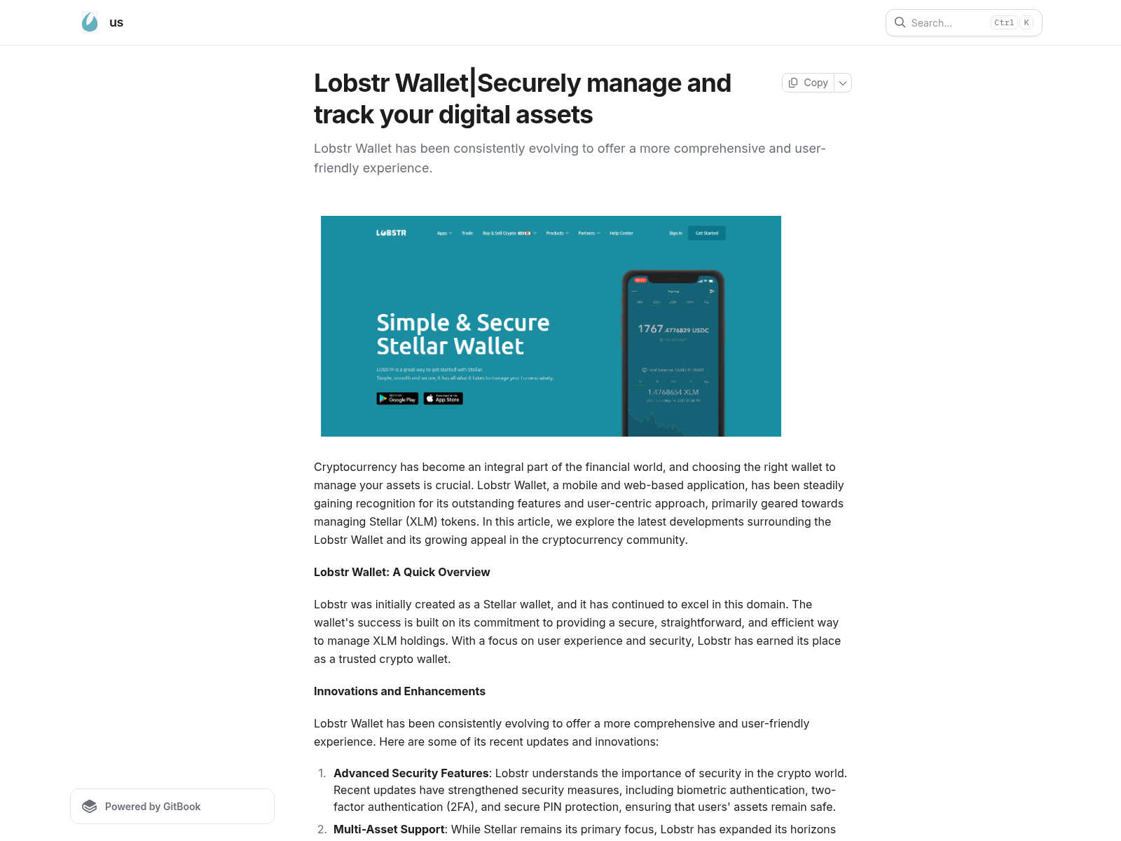 Screenshot of lobstrrrrwalleeettt.gitbook.io