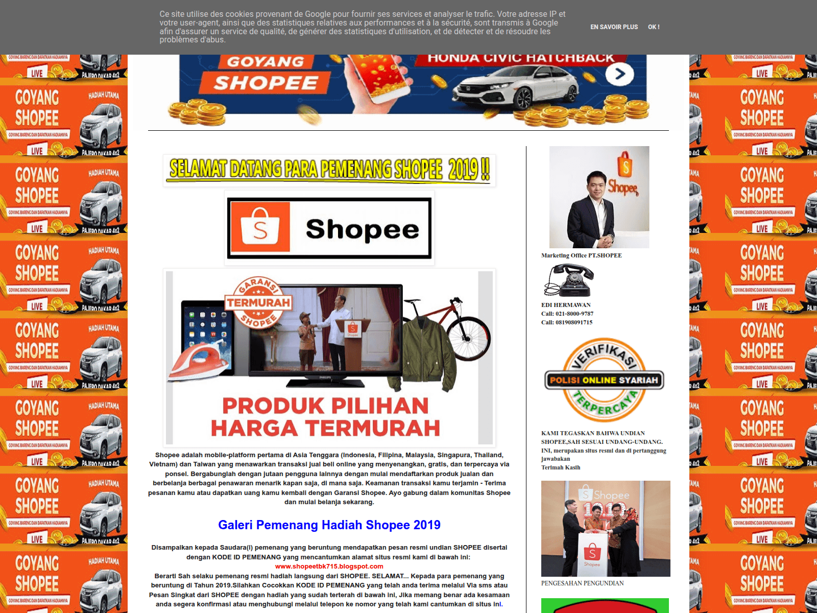 Screenshot of shopeetbk715.blogspot.com