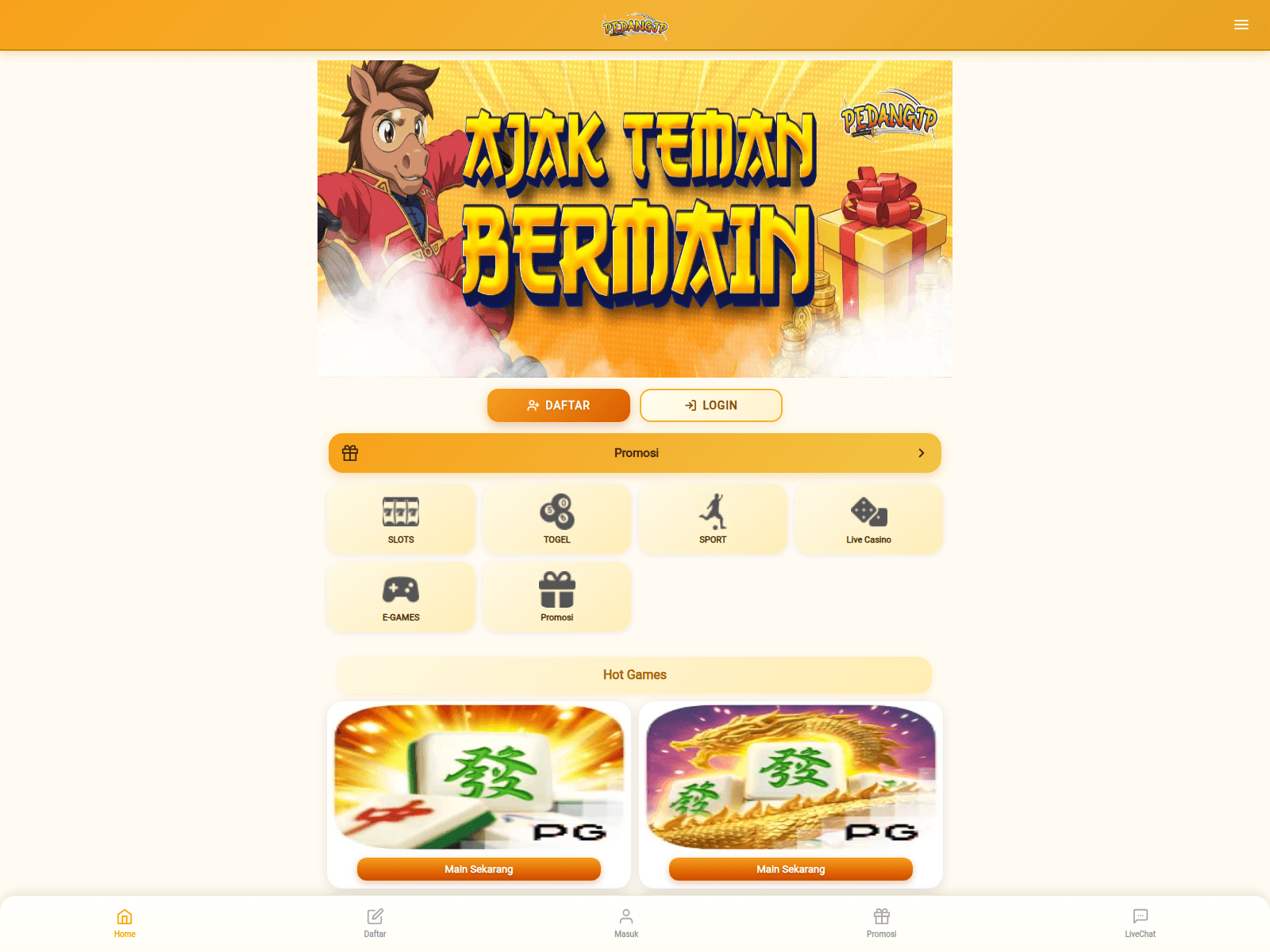 Screenshot of pedangjpitcom.pages.dev