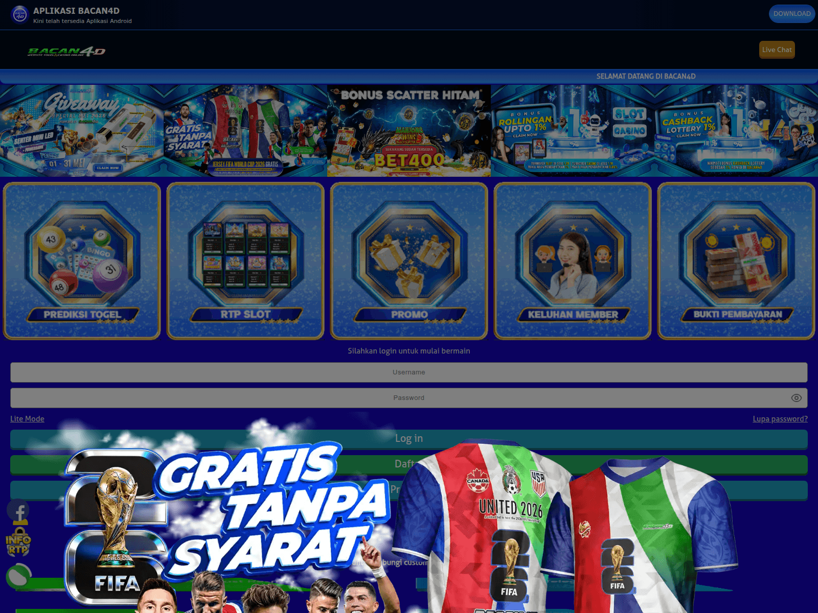 Screenshot of link7.bacan4dexclusive.biz