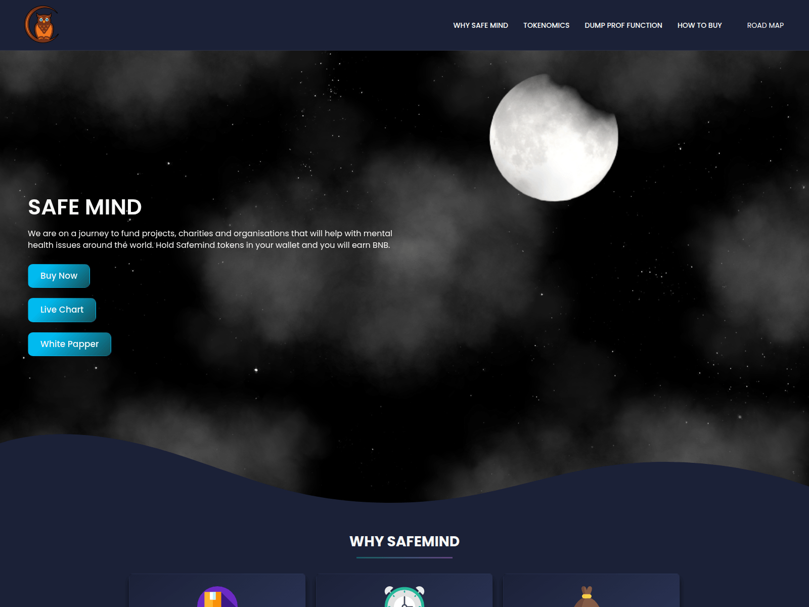 Screenshot of safemindtoken.pages.dev