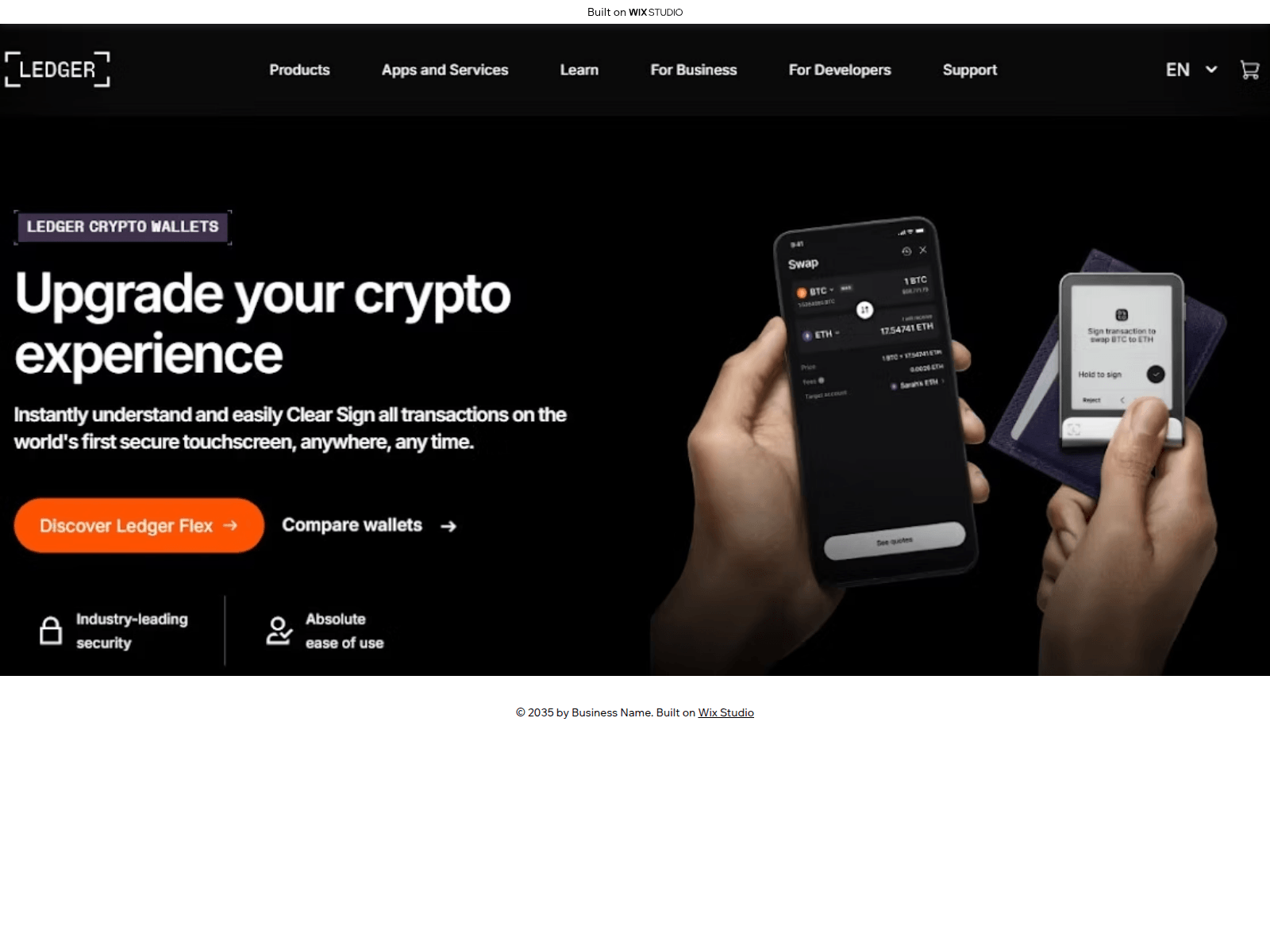 Screenshot of care-desktoplive.wixstudio.com