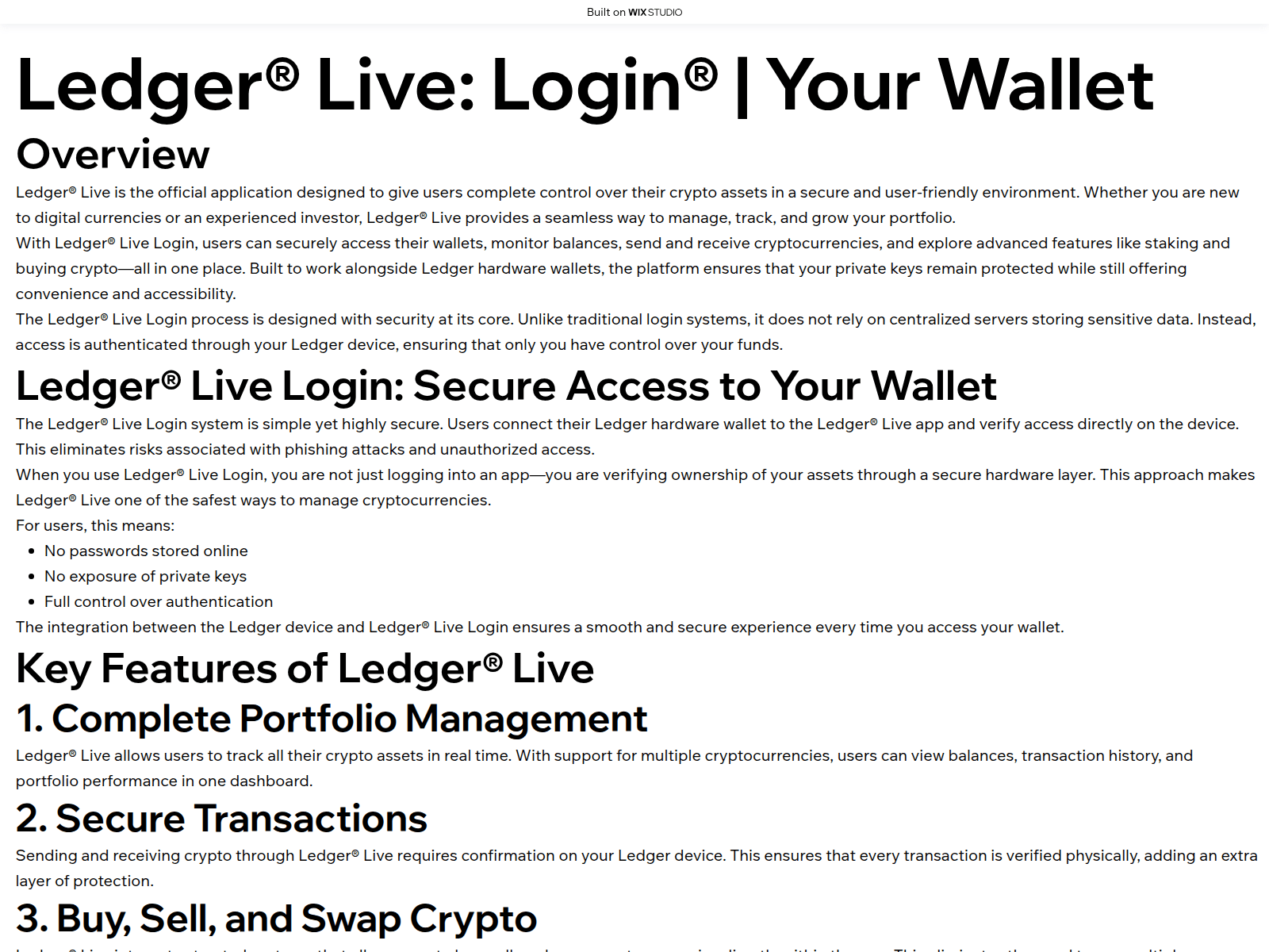 Screenshot of device-livestarts.wixstudio.com