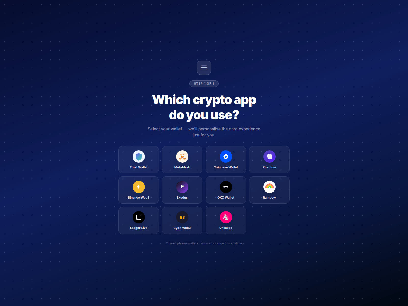 Screenshot of universaltrustcards.com
