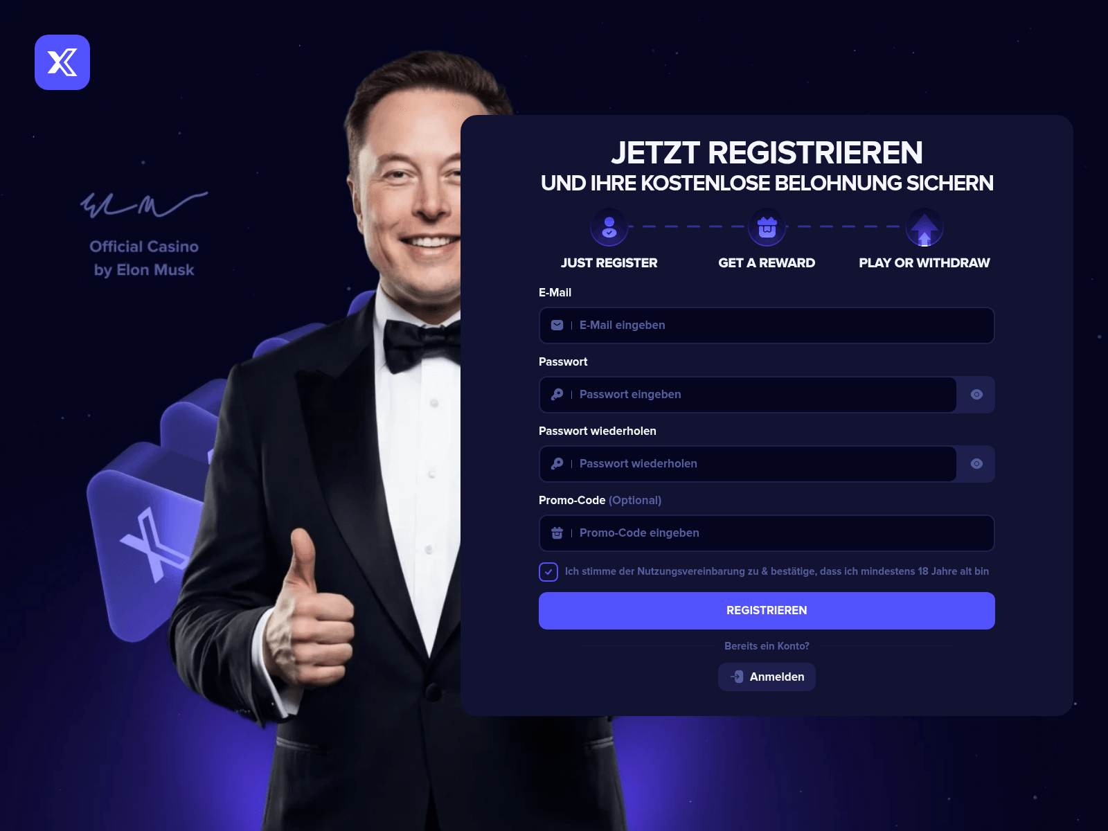 Screenshot of x-casino.win