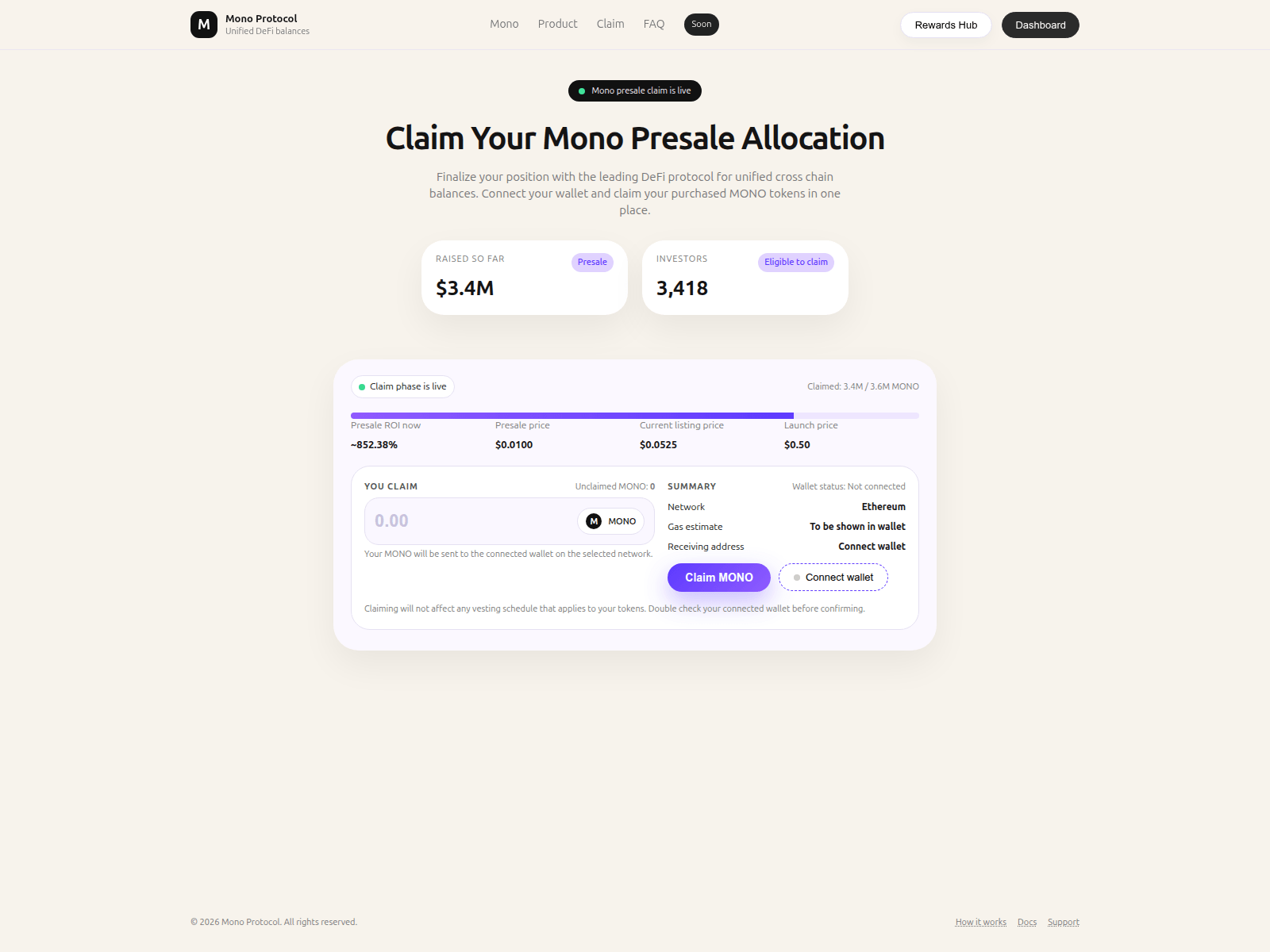 Screenshot of monoprotocol.online