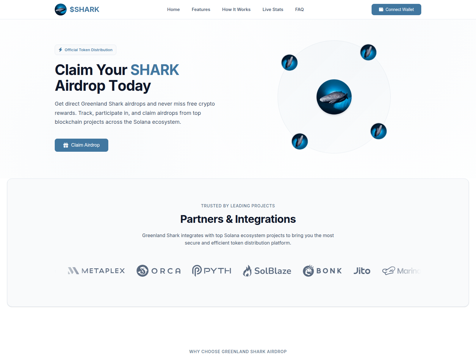Screenshot of greenlandshark.info