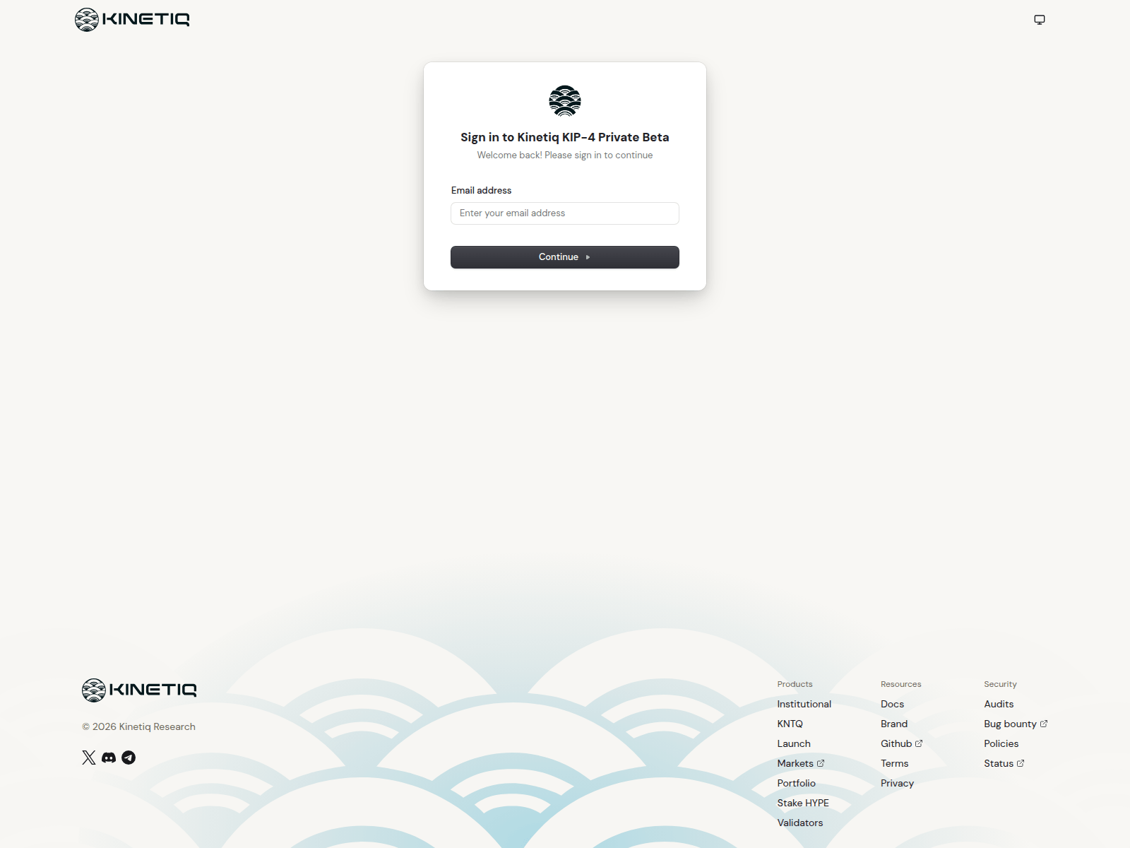 Screenshot of kinetiq-kip4.xyz