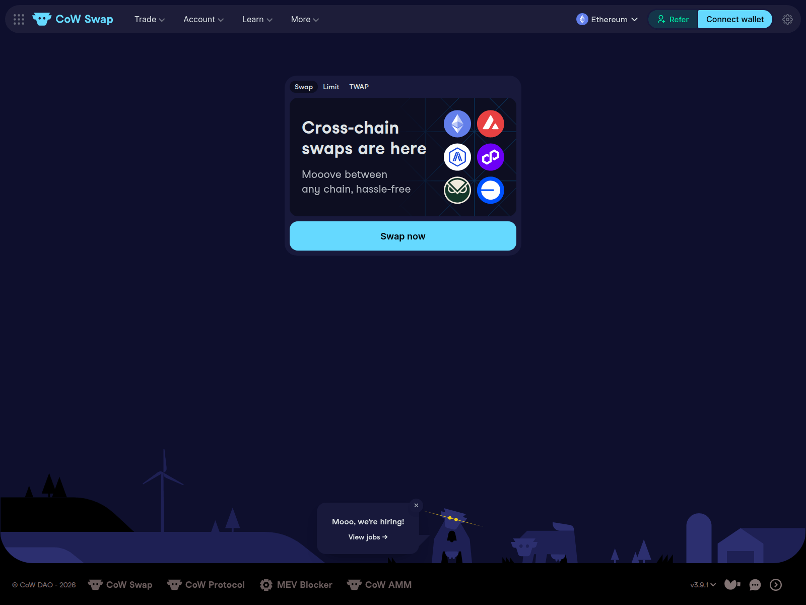 Screenshot of swapcow.org