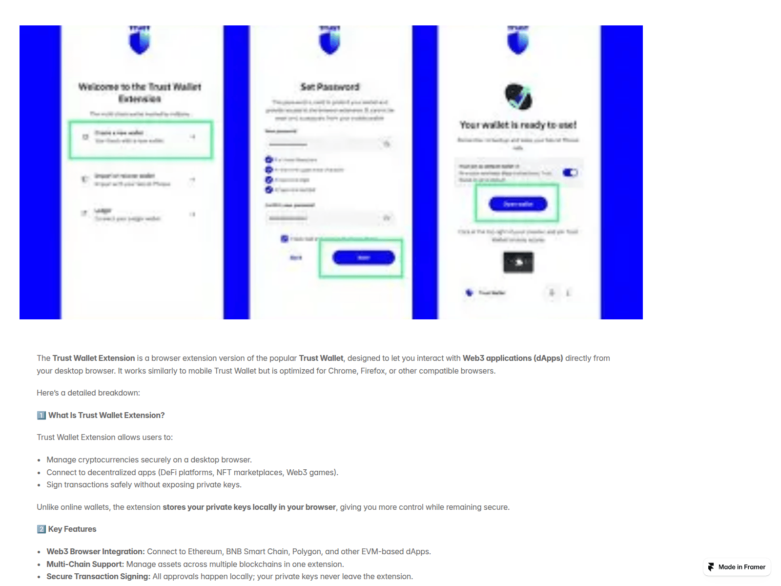 Screenshot of trustwalletextension-auth.framer.ai