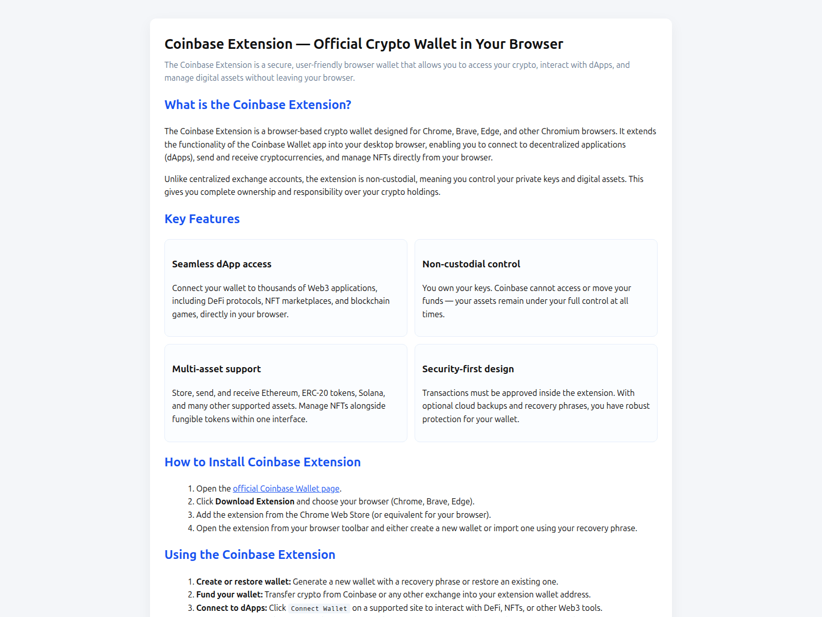 Screenshot of coinbasextension.vercel.app